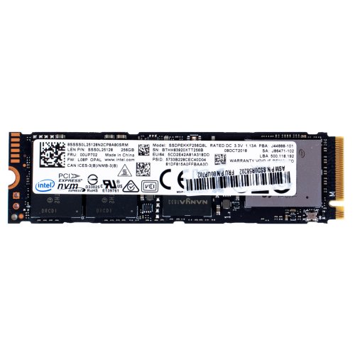 SSD M.2 disc Intel PCIe 256 GB 2280 NVMe