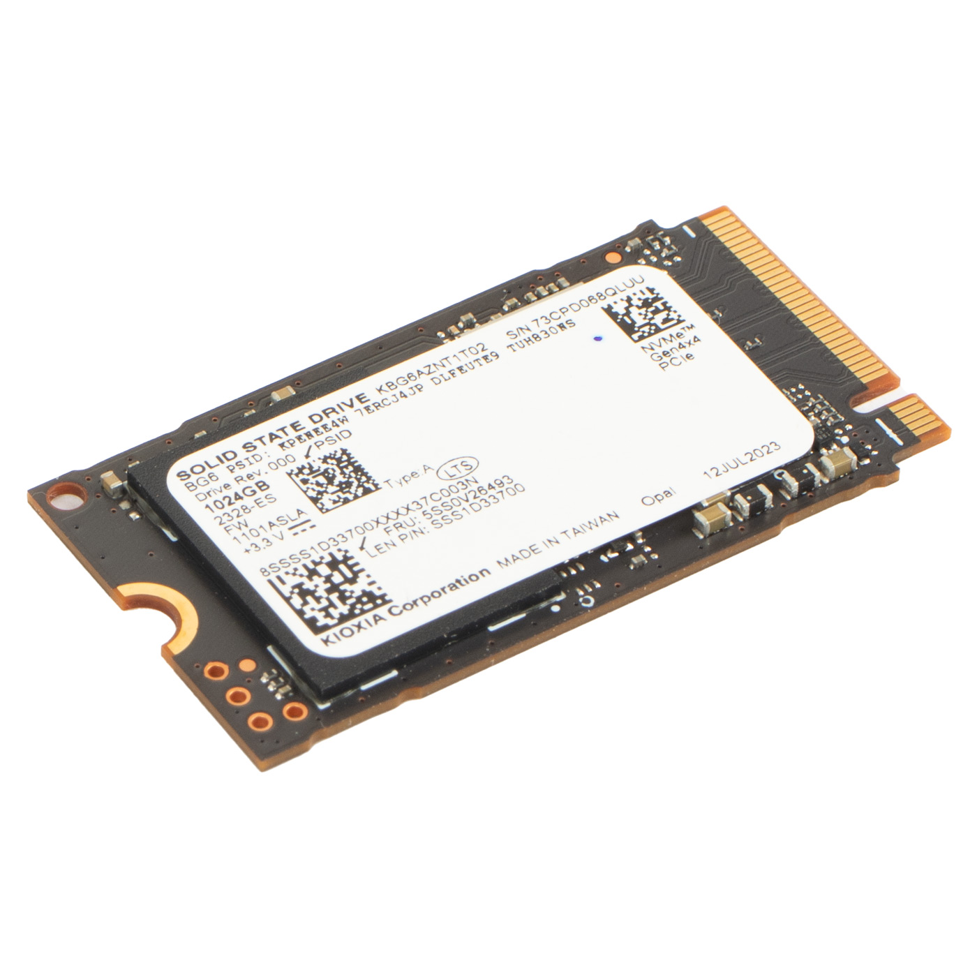 KIOXIA 1 TB M2 PCIe 4.0 NVMe 1.4 Hard Drive