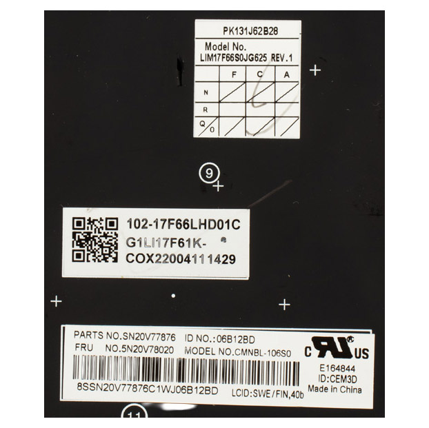 Keyboard Lenovo Thinkpad T15 P15s 1st 2nd