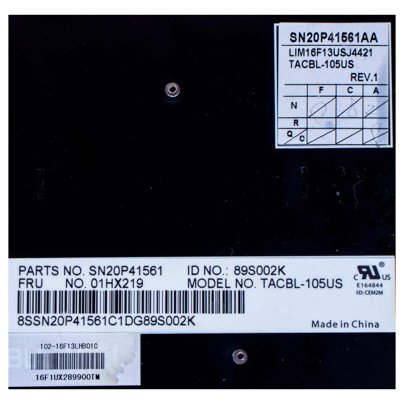 US Keyboard Lenovo ThinkPad T570 T580 P51s P52s