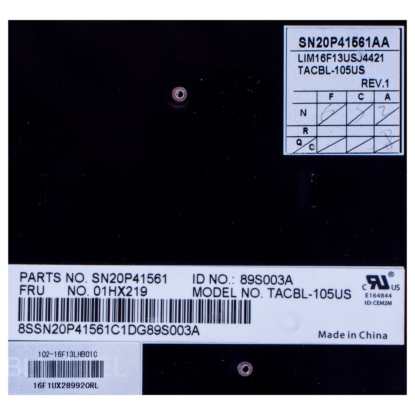 US Keyboard Lenovo ThinkPad T570 T580 P51s P52s
