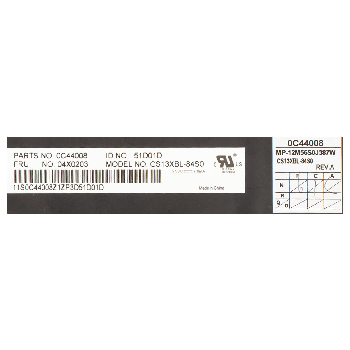 Keyboard qwerty  Lenovo Thinkpad X240 X250 X260