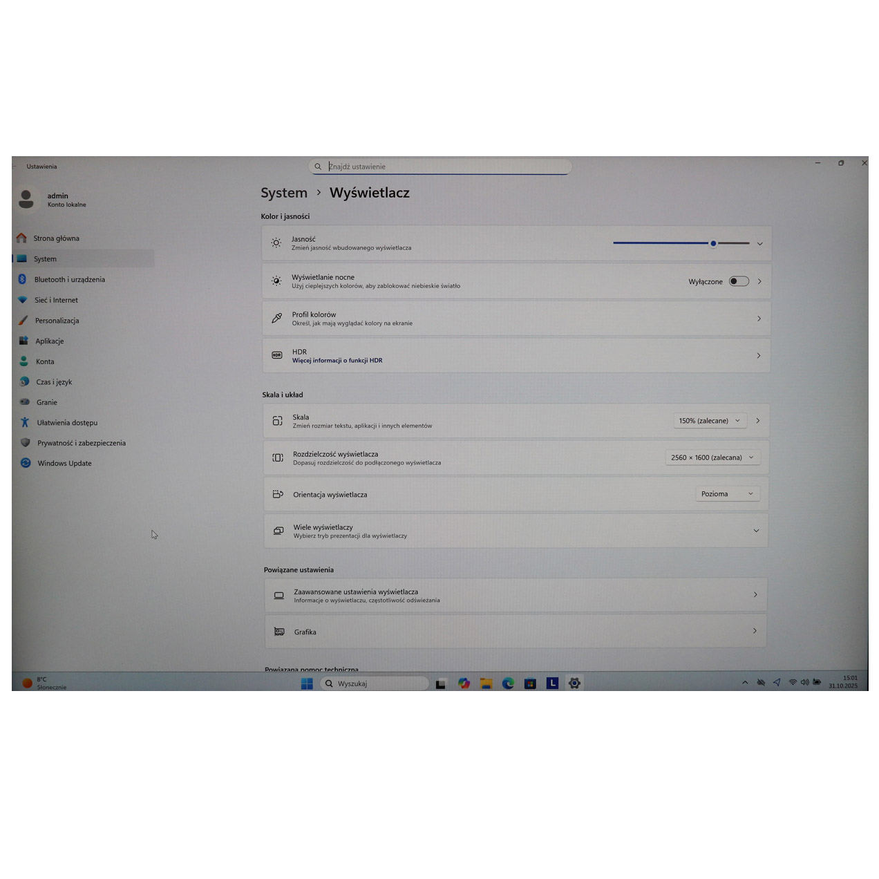 WUXGA LCD screen Lenovo T16 P16s Non-Touch Anti-Glare IPS 400nit