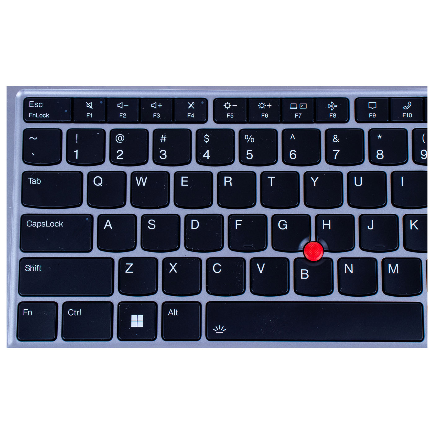 Lenovo ThinkPad E14 6th gen silver keyboard palmrest