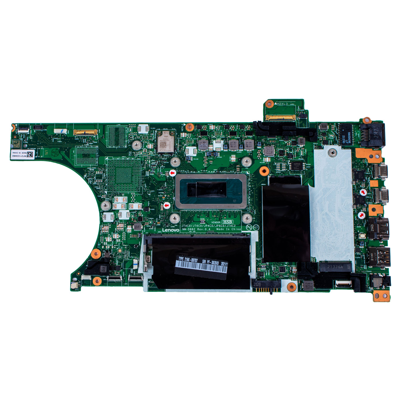 Lenovo Thinkpad P14s 3rd generation motherboard processor