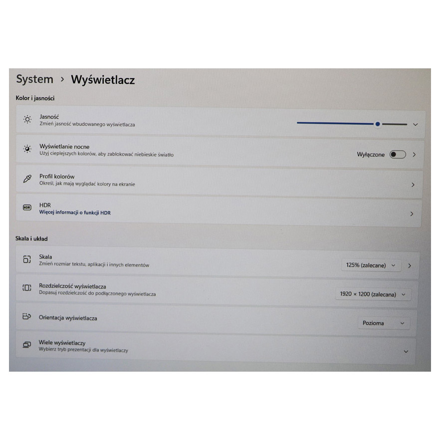 Skrzydło matrycy Lenovo ThinkPad T16 2 gen FHD RGB