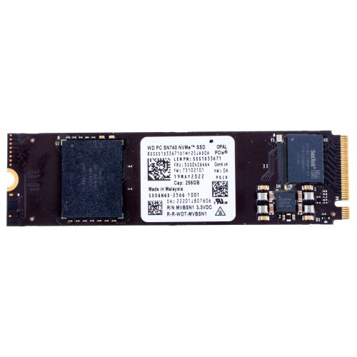 M.2 256 GB Western Digital PCIe NVMe 4.0 x4 Hard Drive