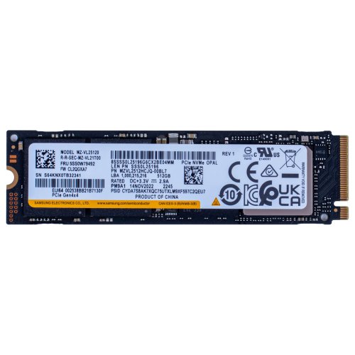 M.2 512 GB Samsung 2280 PCIe 4x4 NVMe 1.4 Hard Drive