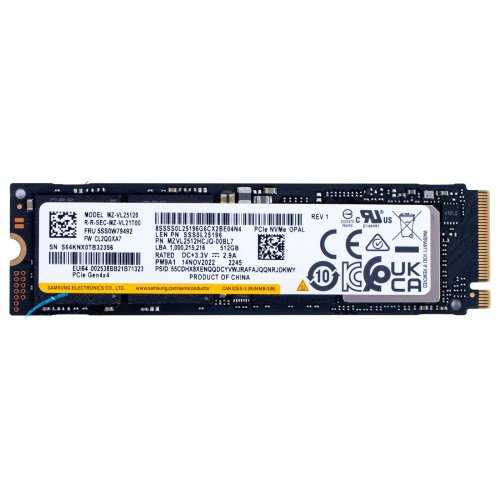 M.2 512 GB Samsung 2280 PCIe 4x4 NVMe 1.4 Hard Drive