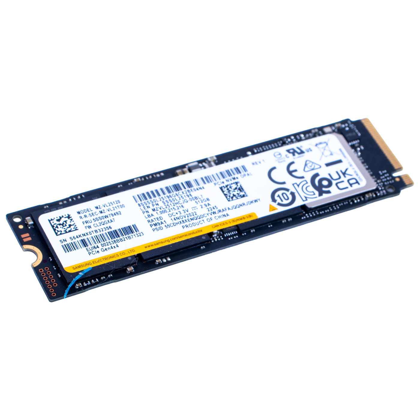 M.2 512 GB Samsung 2280 PCIe 4x4 NVMe 1.4 Hard Drive