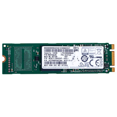 Samsung 128 GB SATA III M.2 2280 SSD Hard Drive | 00UP420
