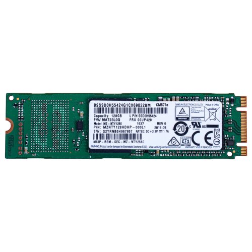 Samsung 128 GB SATA III M.2 2280 SSD Hard Drive | 00UP420