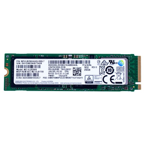 Samsung 256 GB PCIe SSD M2 2280 Hard Drive
