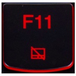 F11 KEY Lenovo Y530 Y540 Y7000 red 