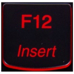 Key F12 Lenovo Y530 Y540 red