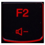 F2 KEY Lenovo Y530 Y540 Y7000 red backlit | SN20R00011