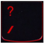 Question Mark Key Lenovo Y530 Y540 red