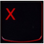 Key X Lenovo Y530 Y540 red