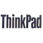 Lenovo ThinkPad logo sticker silver 27 x 9.5 mm
