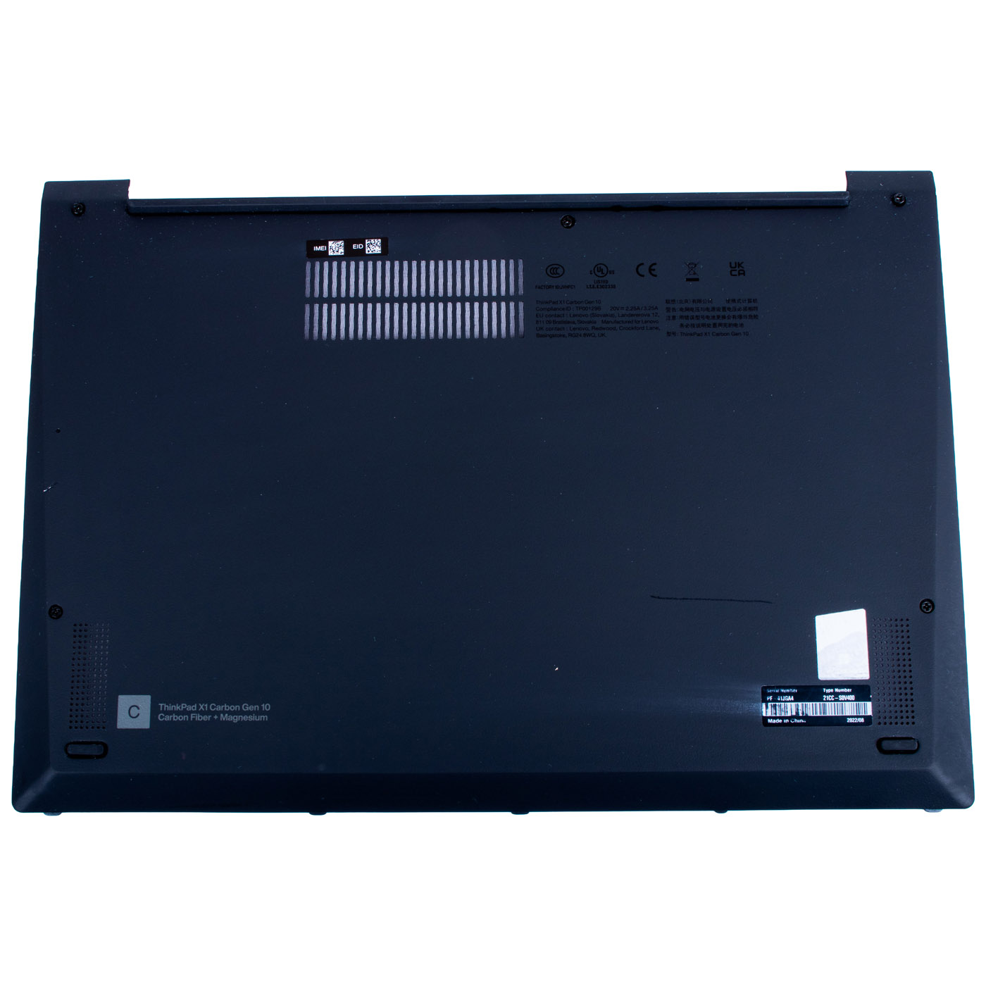 Lower case Lenovo ThinkPad X1 Carbon 10 2022 WWAN | 5M11J01013