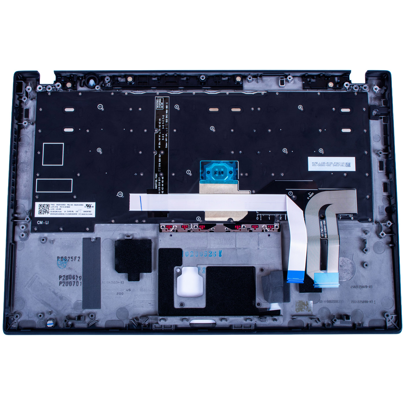Palmrest keyboard Lenovo ThinkPad T14s fingerprint reader | 5M10Z41372