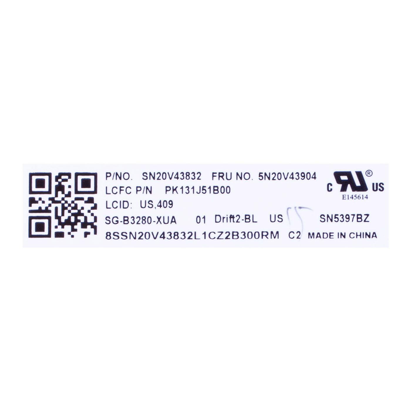 Palmrest keyboard Lenovo ThinkPad T14s fingerprint reader | 5M10Z41372