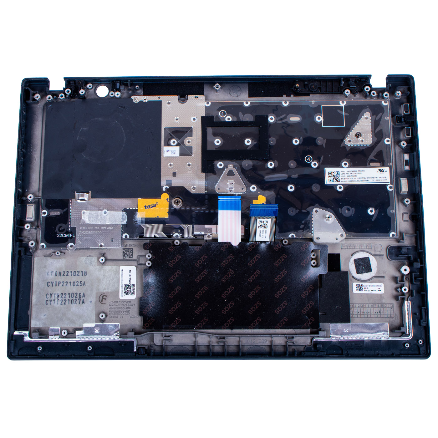 Palmrest keyboard Lenovo ThinkPad T14s WWAN 3rd 4th generation | 5M11H26027