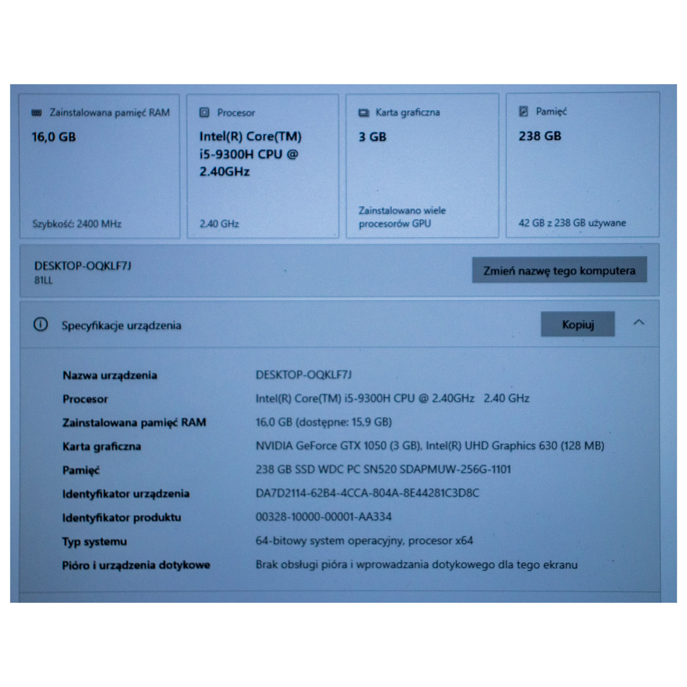 Lenovo IdeaPad L340 17 IRH motherboard processor