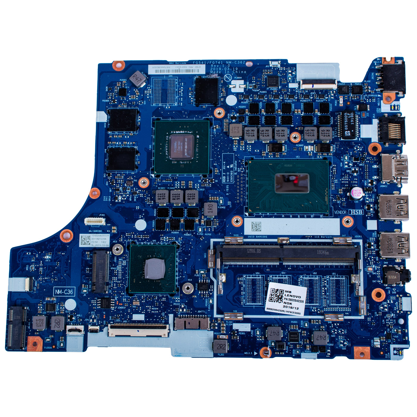 Lenovo IdeaPad L340 17 IRH motherboard processor