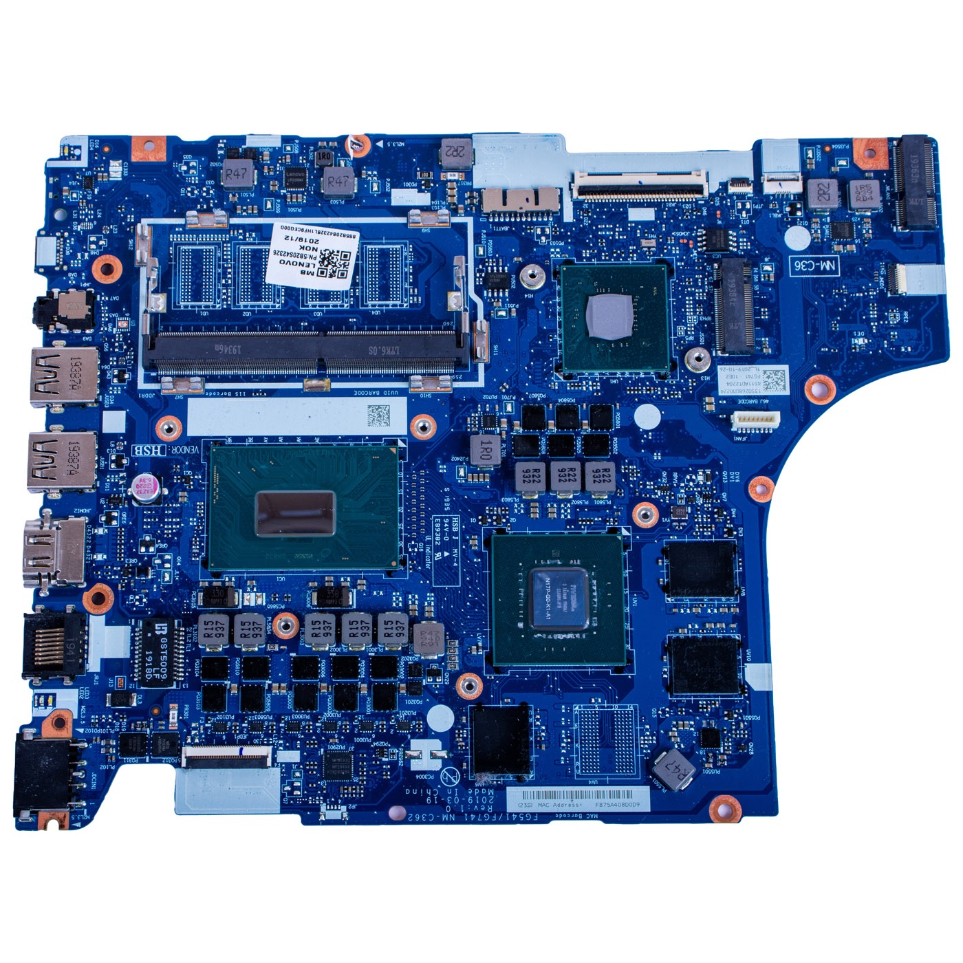 Lenovo IdeaPad L340 17 IRH motherboard processor