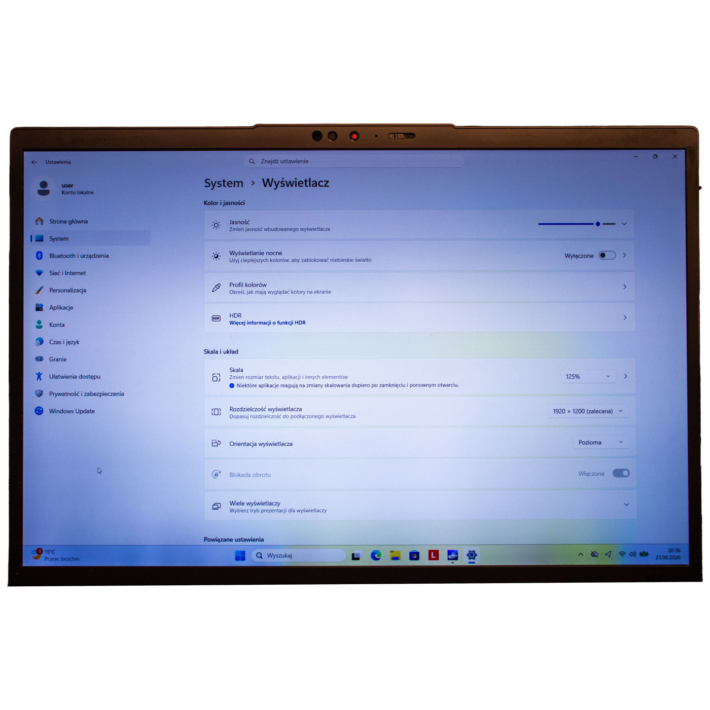 Lenovo X1 Carbon 10 11 touch WUXGA Display Wing